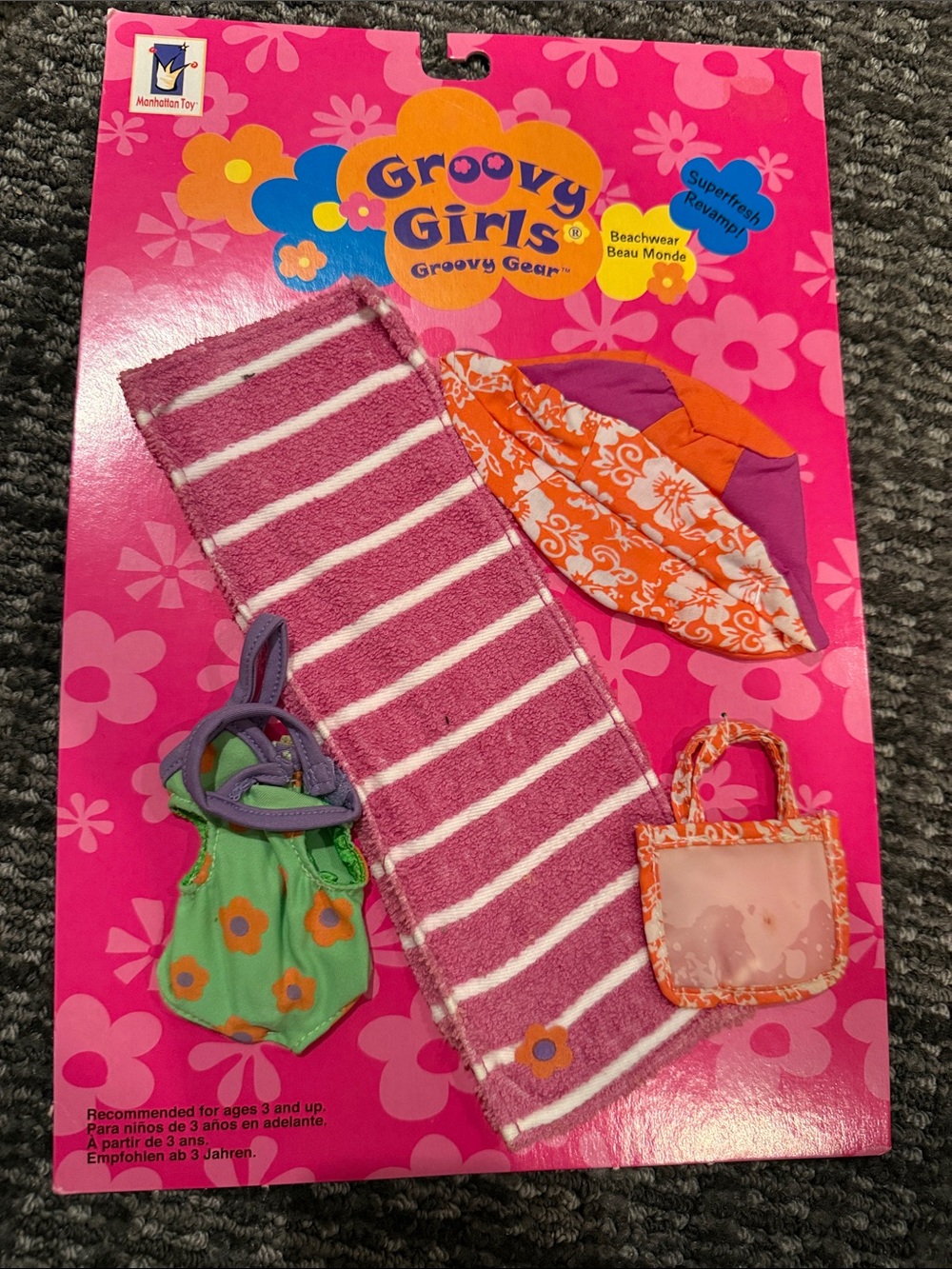 Groovy Girls Beachwear Set with Striped Towel